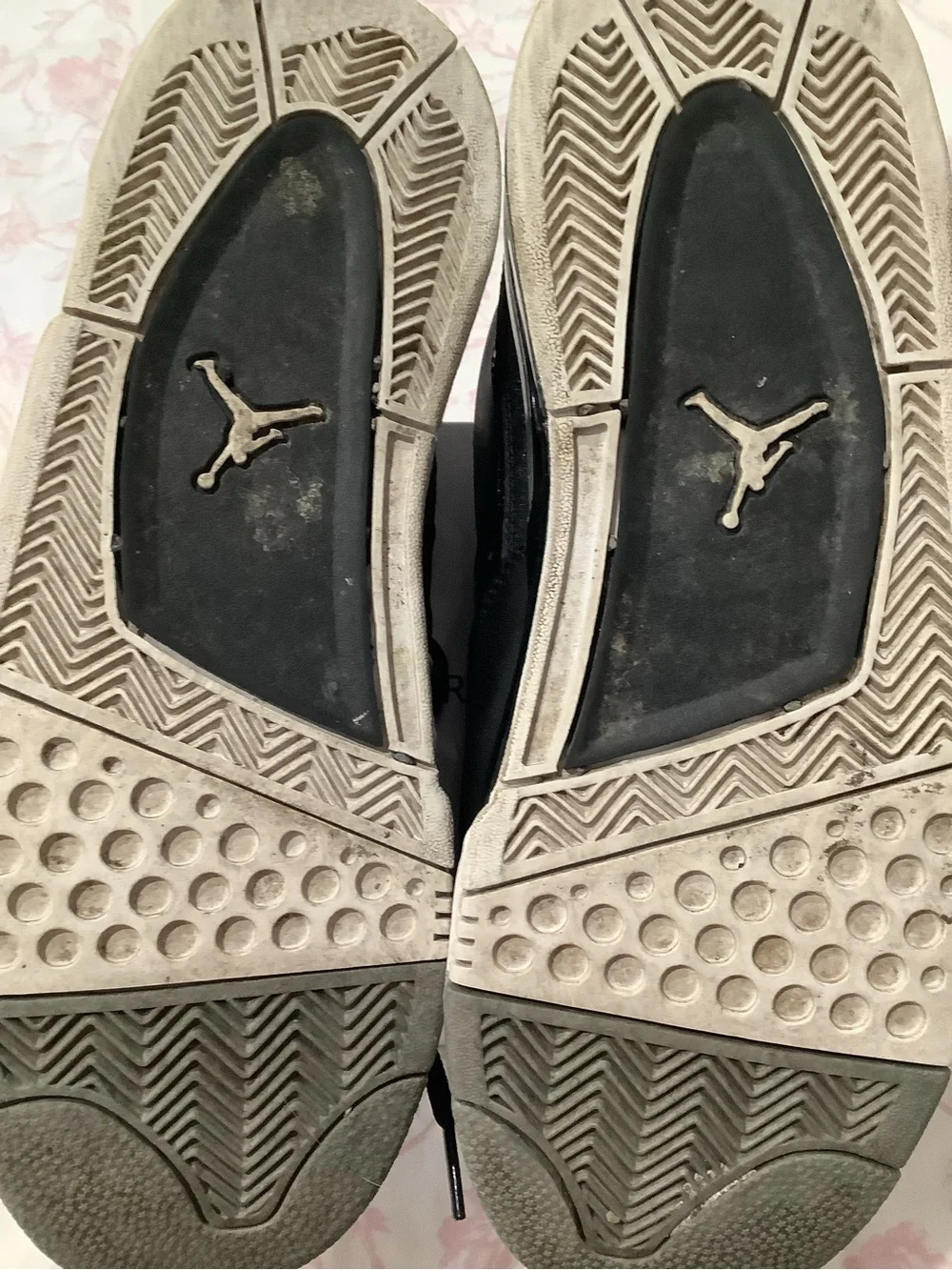 Jordan Black and White High-Top Sneakers